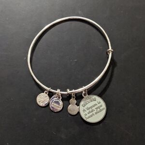 Alex and Ani Silver Tone Disney A Dream is a Wish Your Heart Makes Bracelet